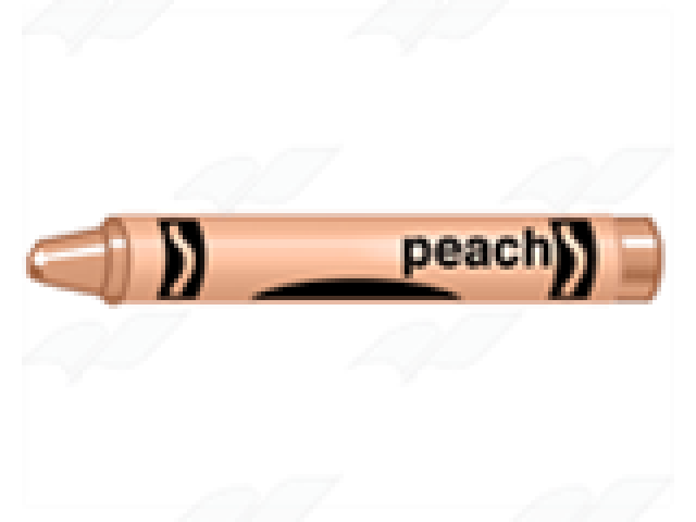 crayon clipart peach