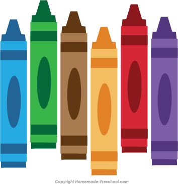 crayon clipart preschool