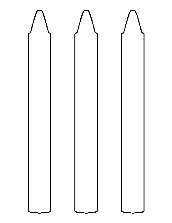 crayons clipart template