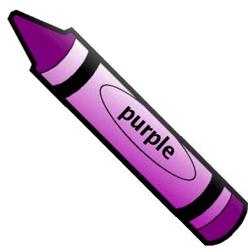 crayon clipart purple crayon