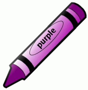 crayon clipart purple pen