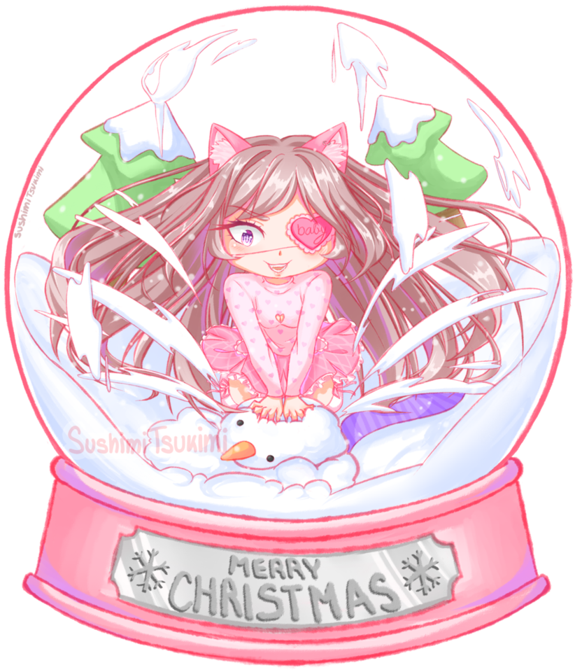 Crayon clipart six. C babypink jpg snowglobe
