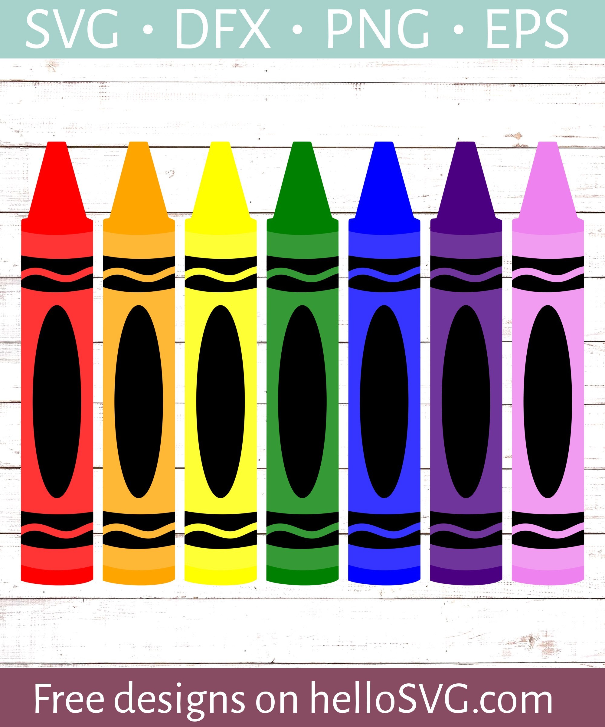 Crayola style free files. Crayons clipart svg