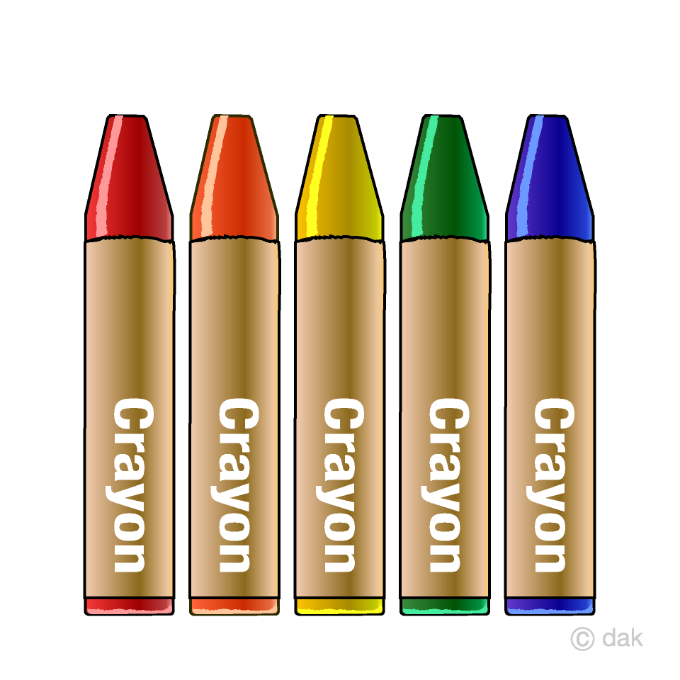 crayon clipart three