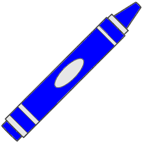 crayons clipart blue crayon