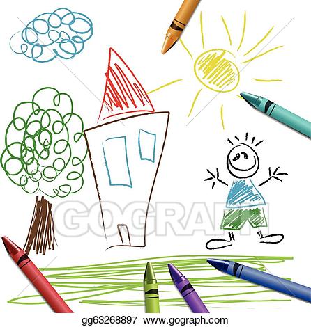 crayons clipart draw