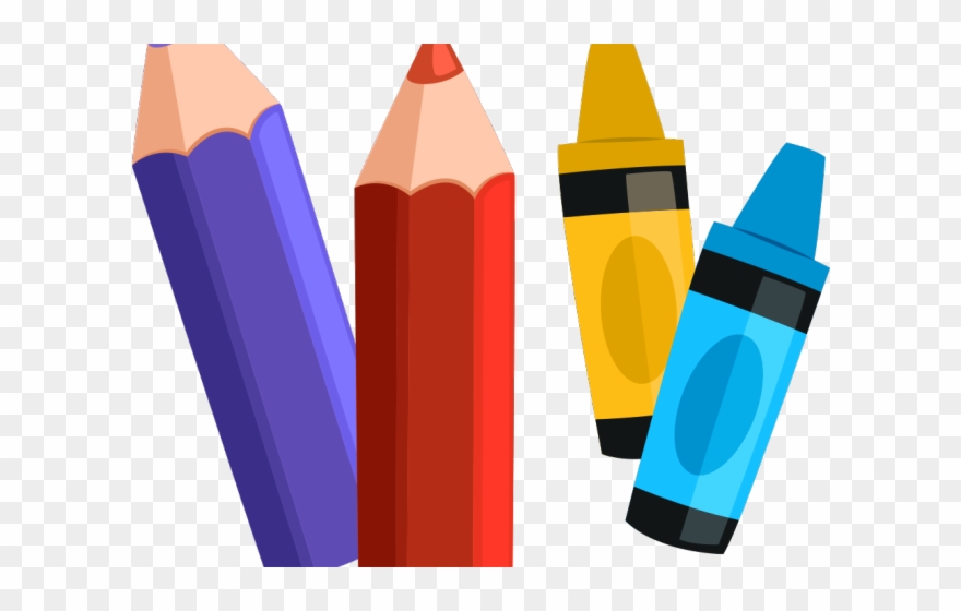 crayons clipart paint