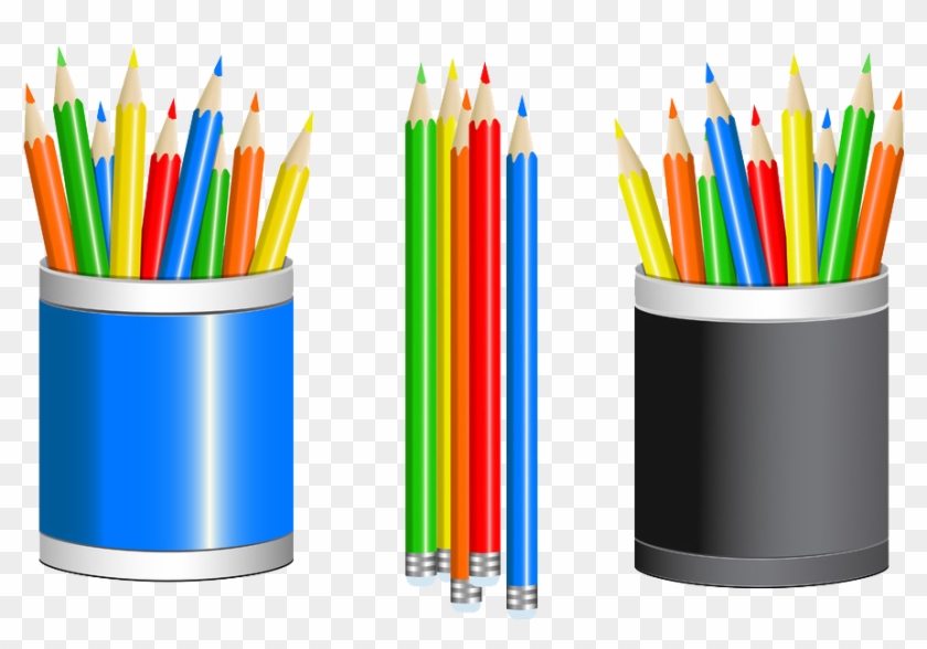 Crayons clipart pencil cup. Colored drawing clip cartoon