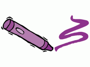 crayons clipart writing