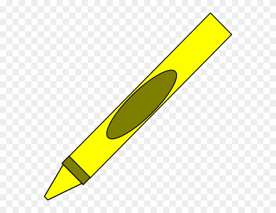 Crayons clipart yello. Clip art yellow crayon