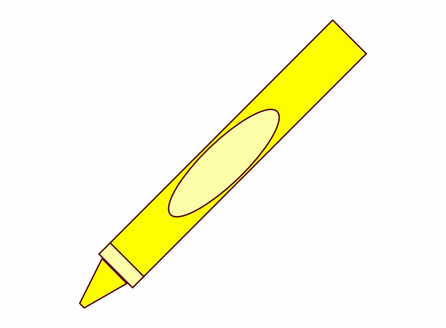Crayons clipart yello. Crayon clip art yellow