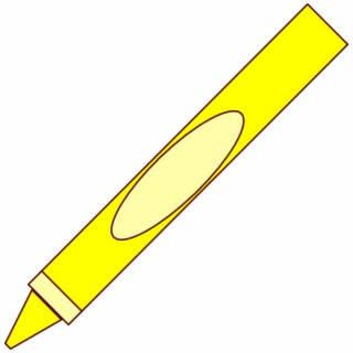 crayons clipart yellow crayon