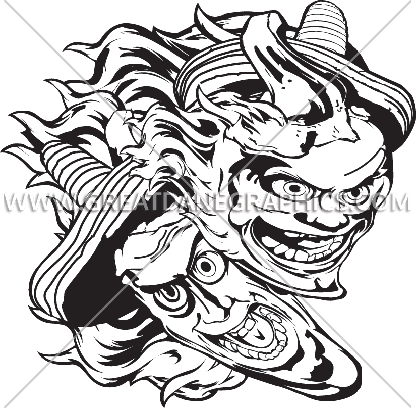 crazy clipart black and white