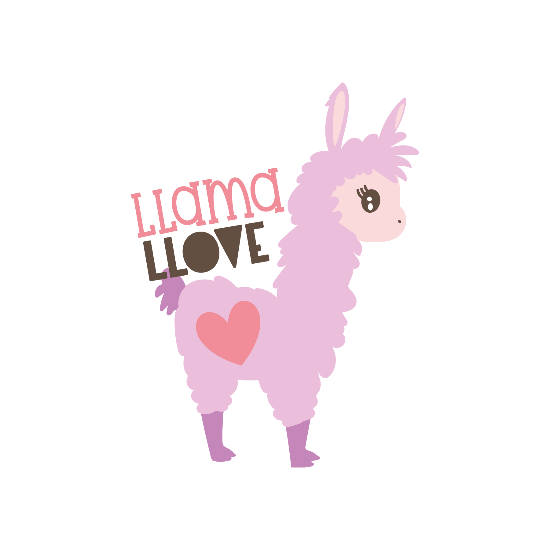 ear clipart llama