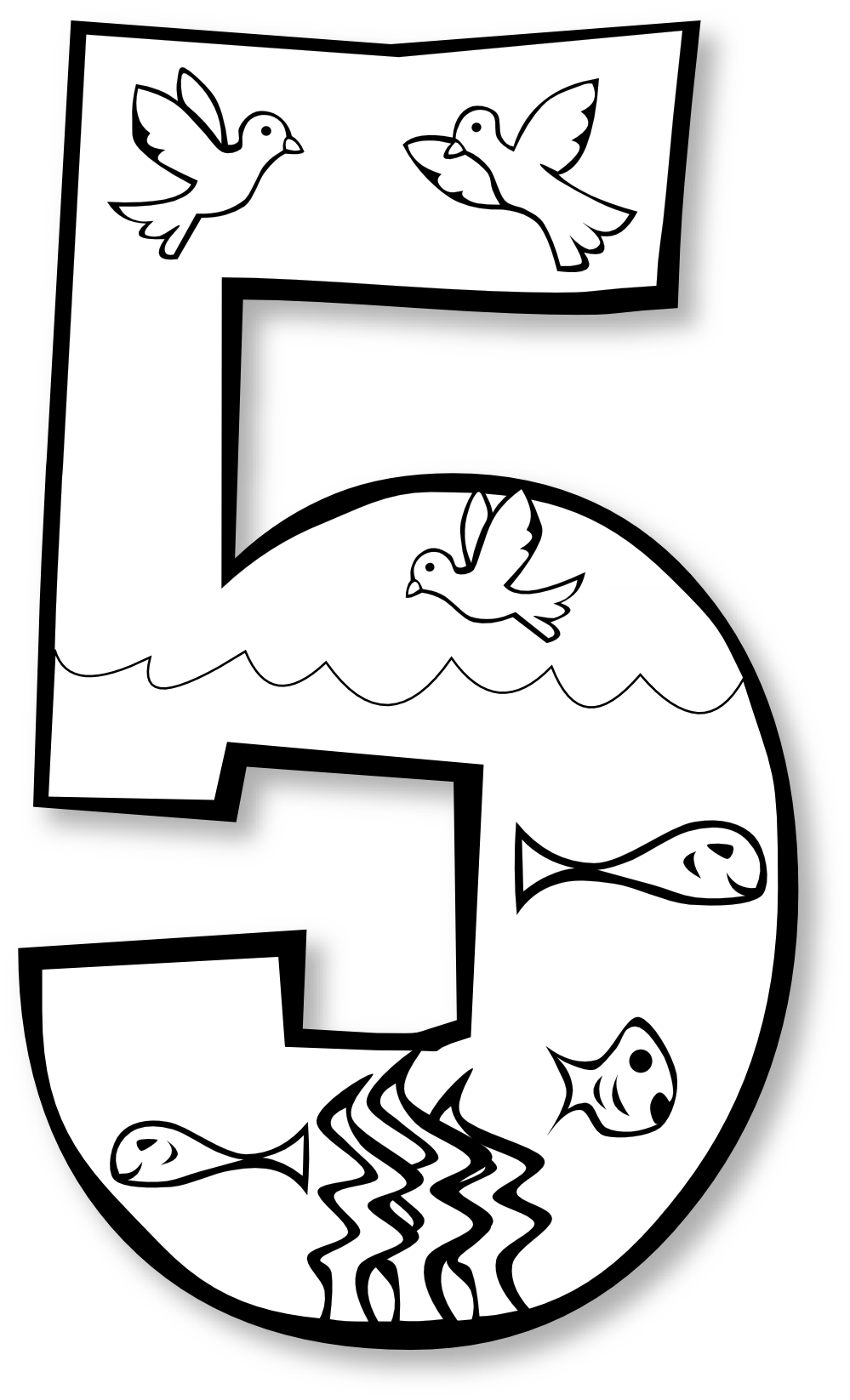 number 4 clipart cool