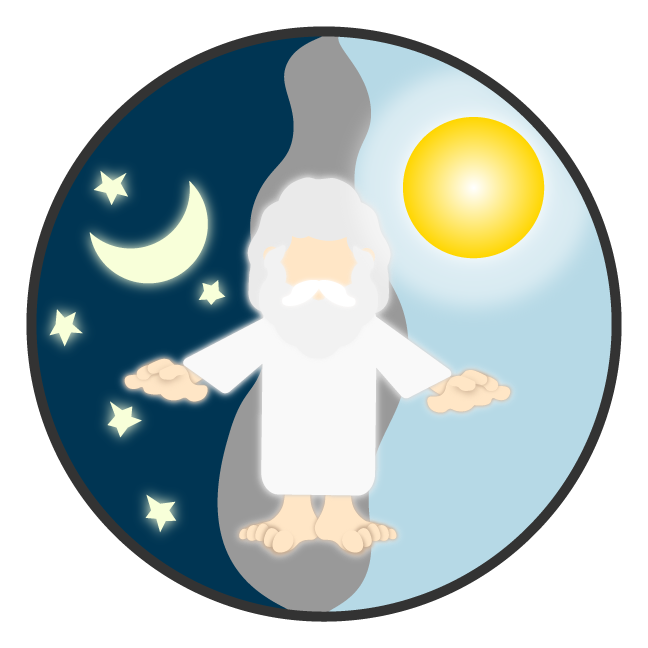 creation clipart day night