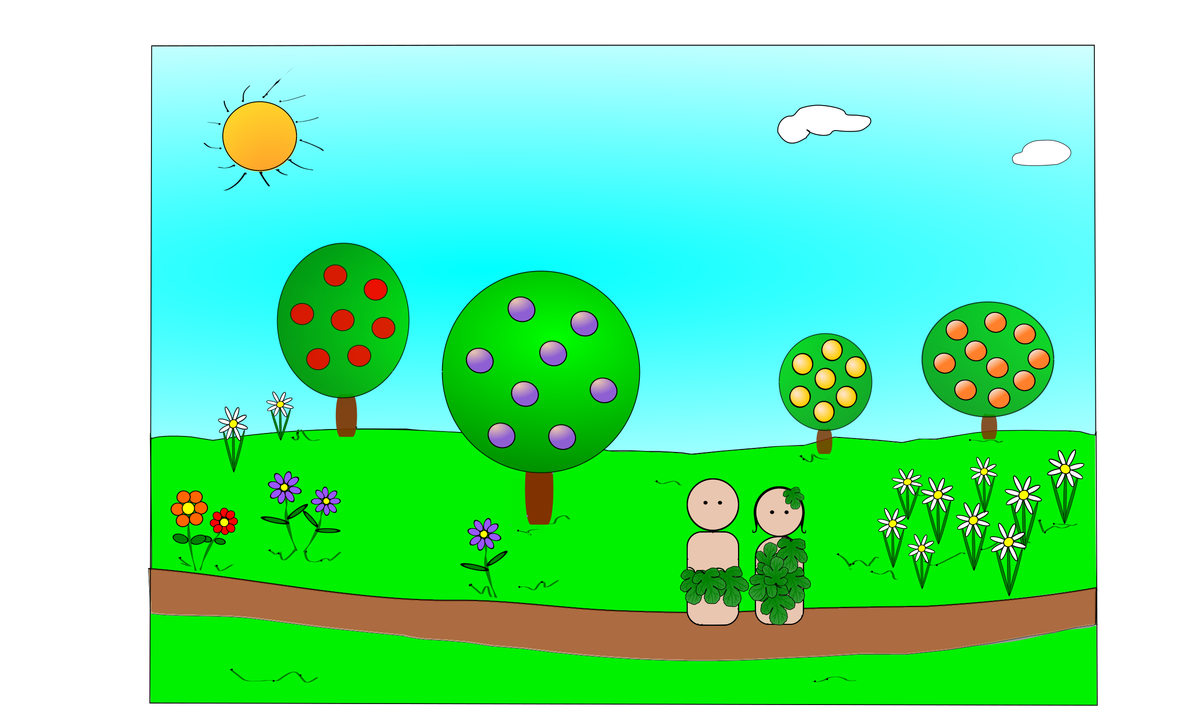 Peg people fig leaf. Creation clipart garden eden