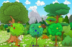 Creation clipart garden eden. Adam and eve in