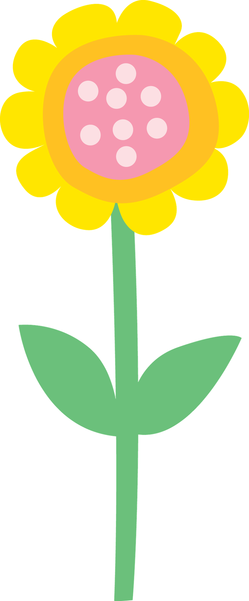 dot clipart stitched flower