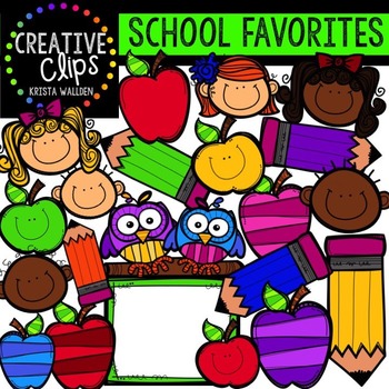 A clipart school. Huge freebie favorites creative