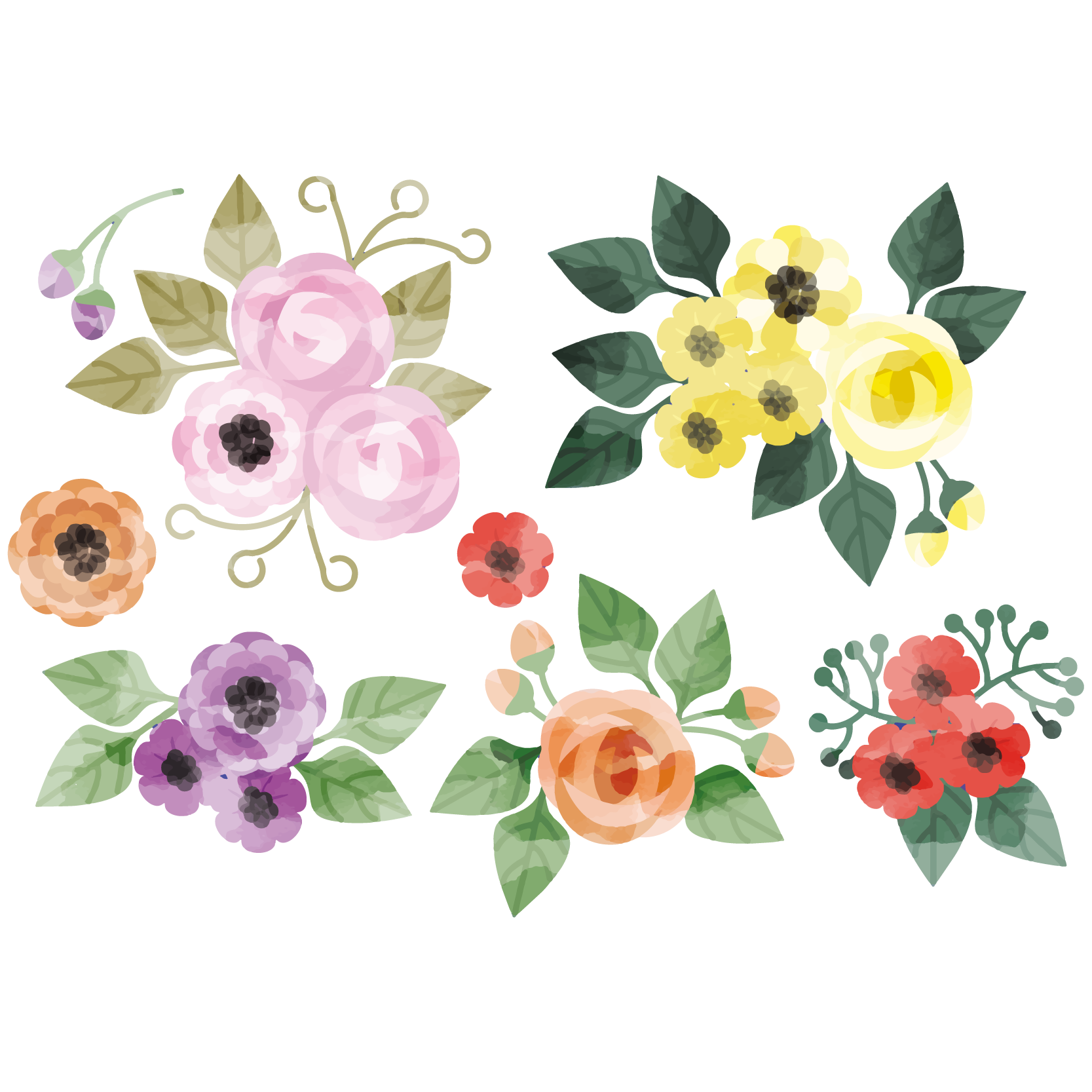 Creative clipart artificial light. Floral design flower watercolor
