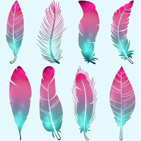 creative clipart boho feather