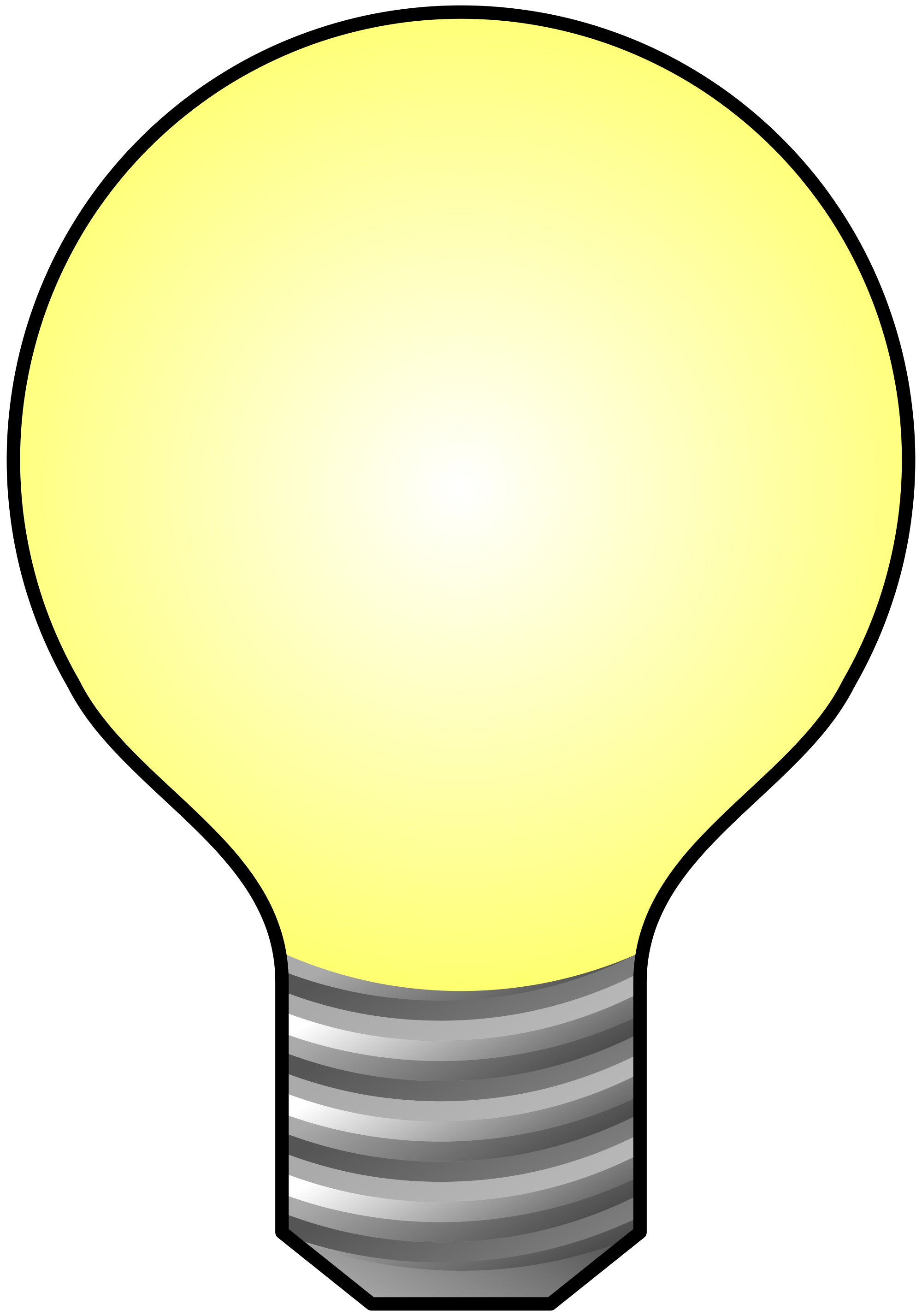 File light bulb icon. Creative clipart lightbulb