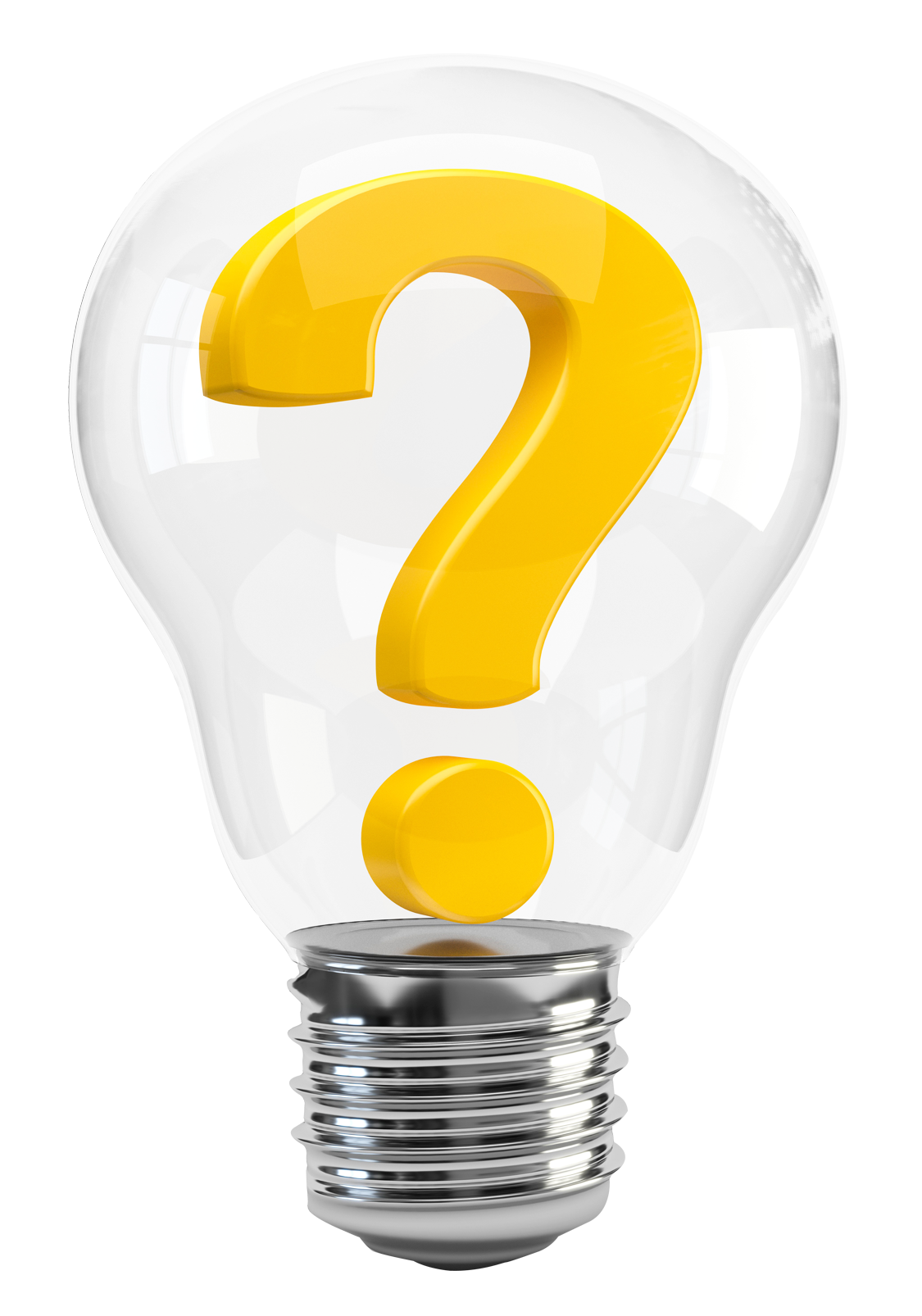 Creative clipart lightbulb. Light bulb with question