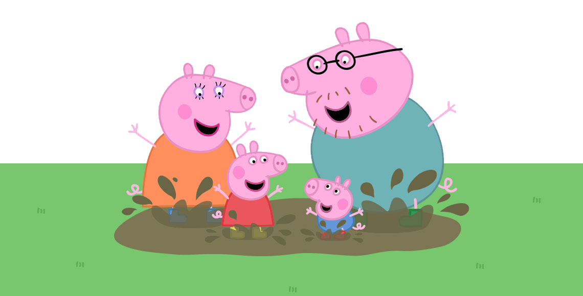 World of peppa get. Family clipart pig