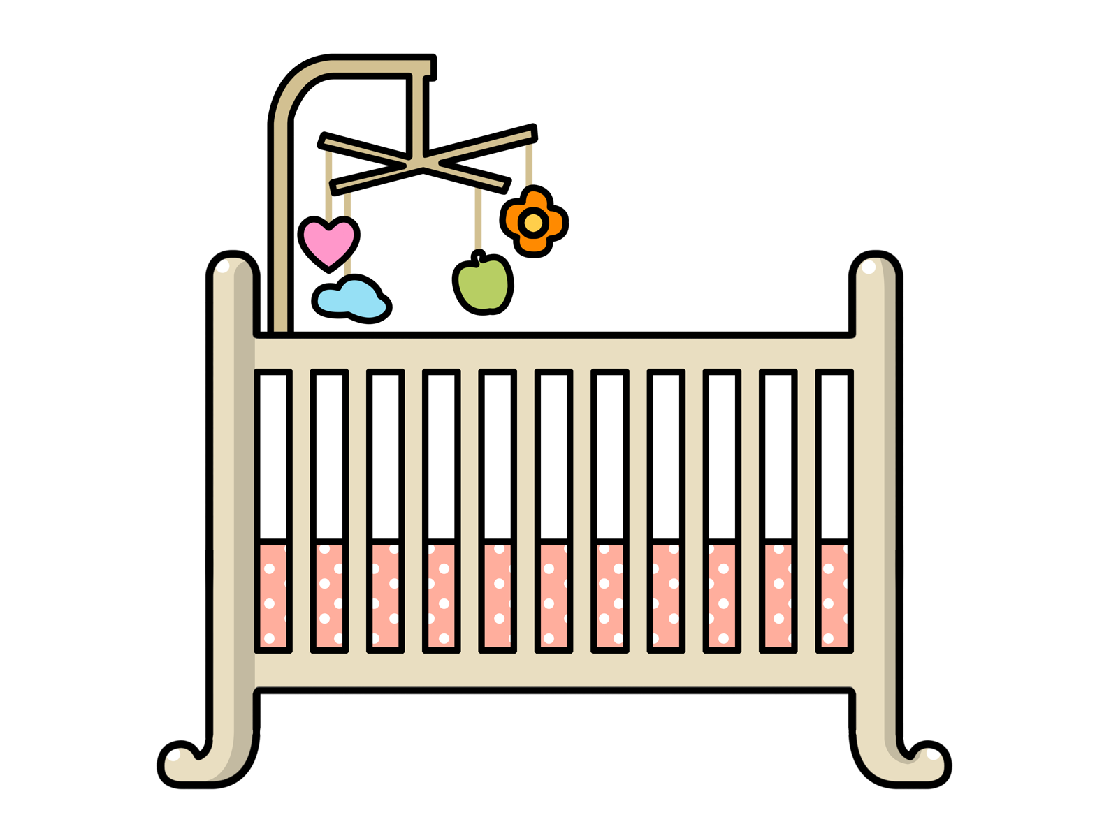 cleaning clipart cot