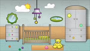 S background . Crib clipart baby bedroom