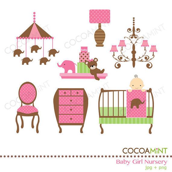 nursery clipart baby furniture
