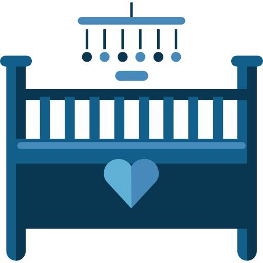 crib clipart blue crib