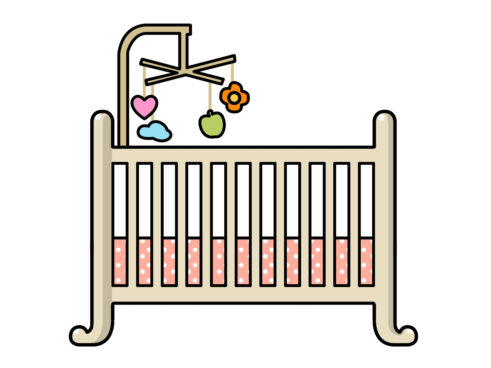 Free baby cliparts download. Crib clipart playpen