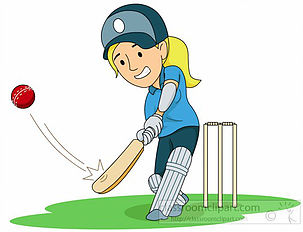 cricket clipart ladies cricket