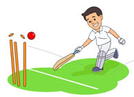 Search results for runout. Cricket clipart run out