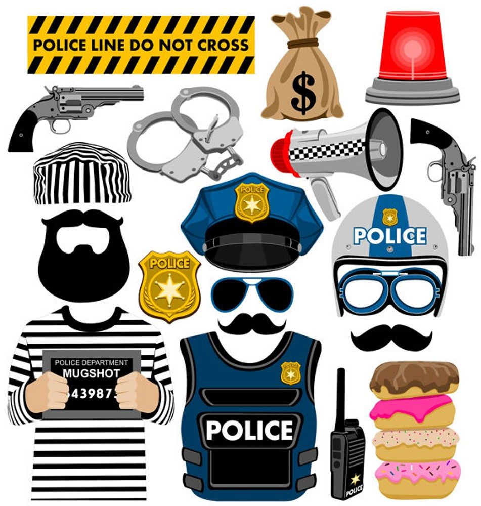 crime clipart booth