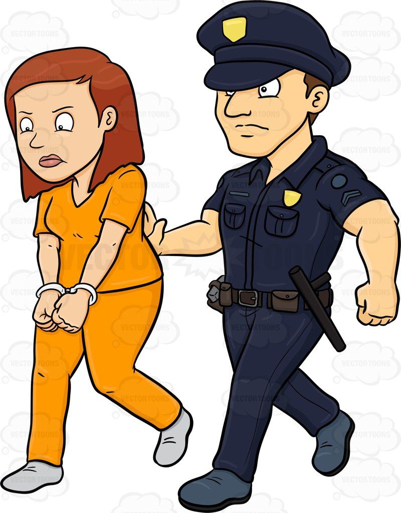 Pin on cartoons . Criminal clipart female criminal