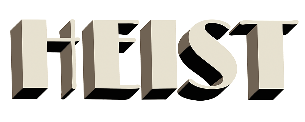 Atomizer games logo. Crime clipart heist