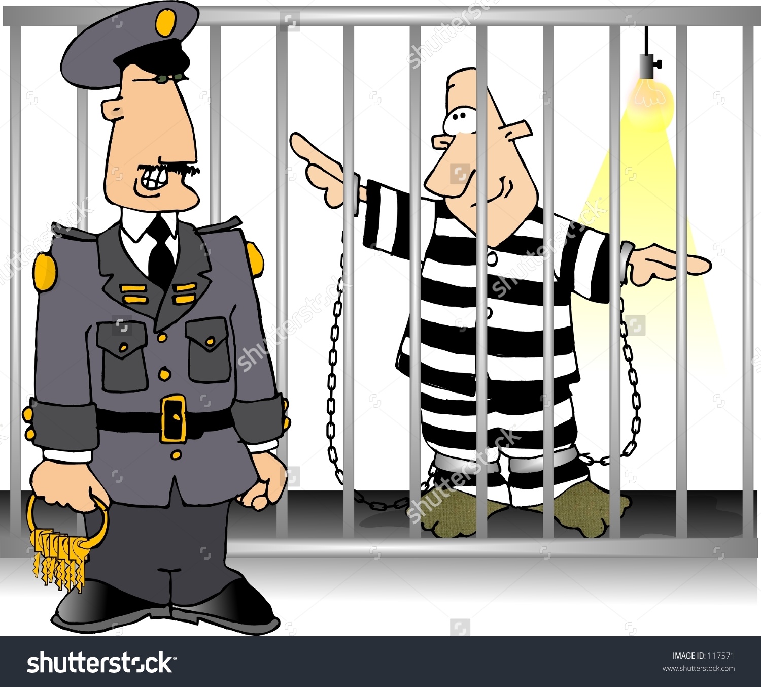 crime clipart jailer