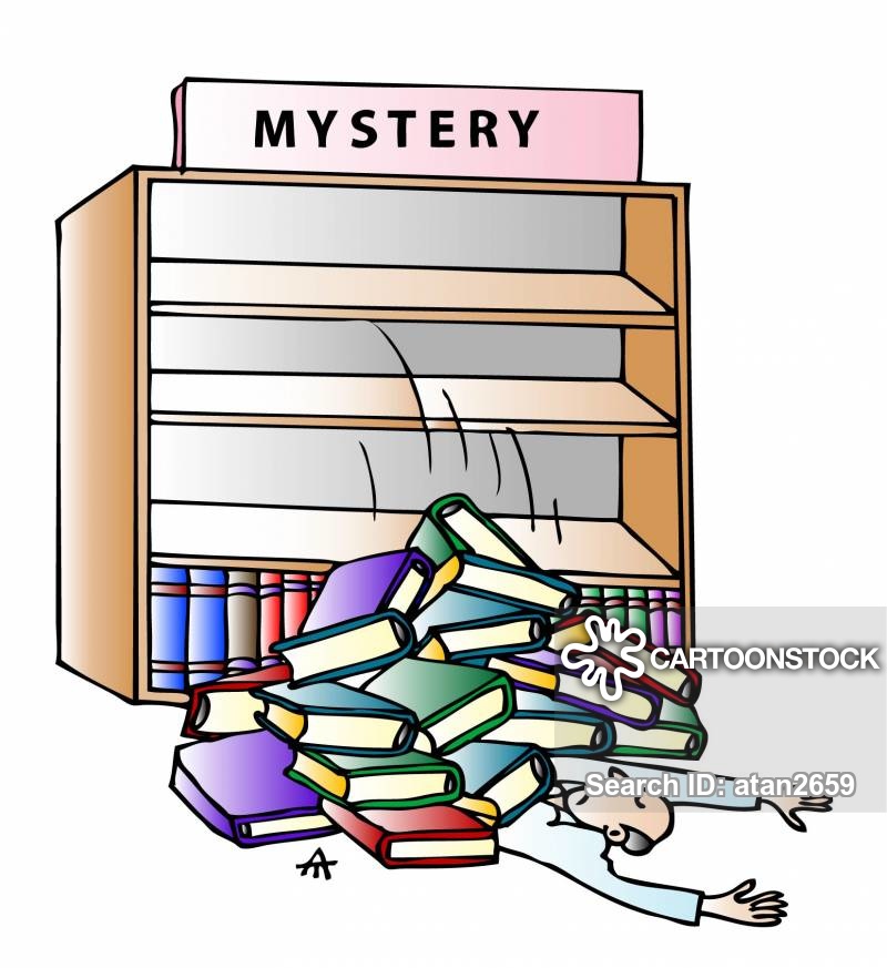 Crime clipart mystery book. Novel cartoons and comics