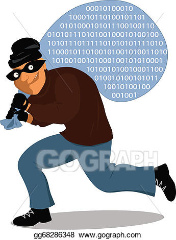 Crime clipart theives. Eps illustration computer vector
