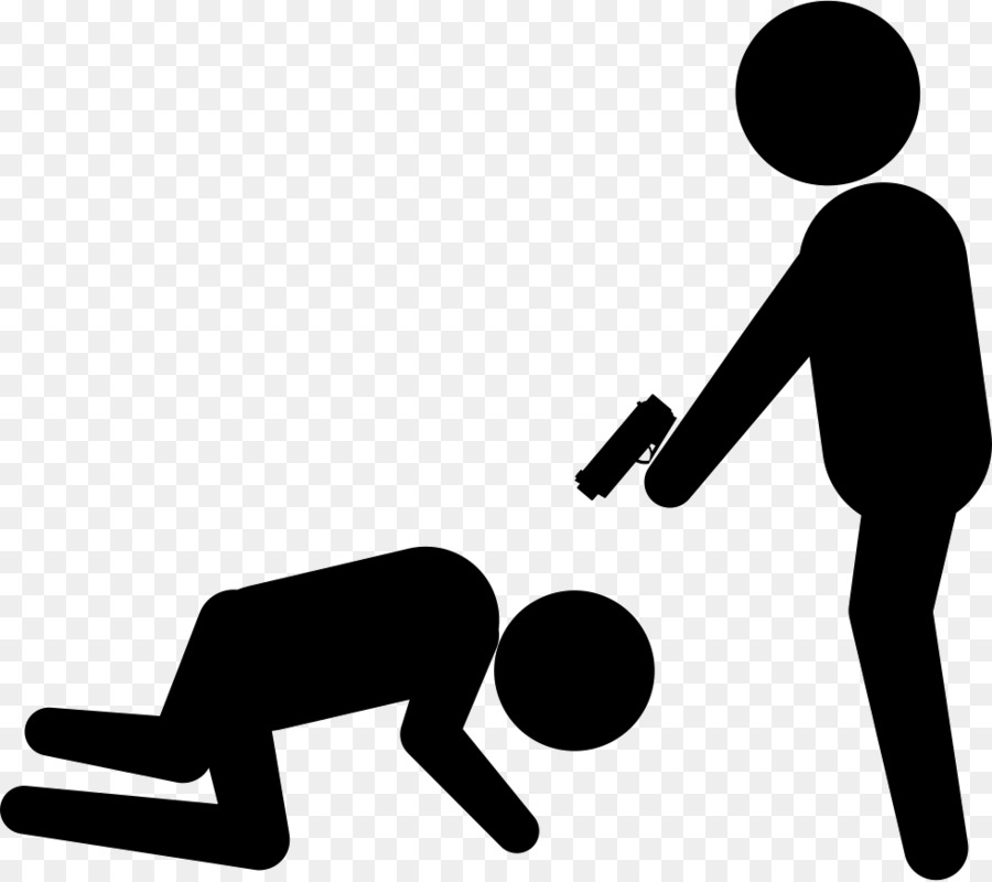 Criminal clipart crime violence. Hand cartoon silhouette line