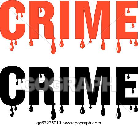 Crime clipart word. Eps vector bloody stock