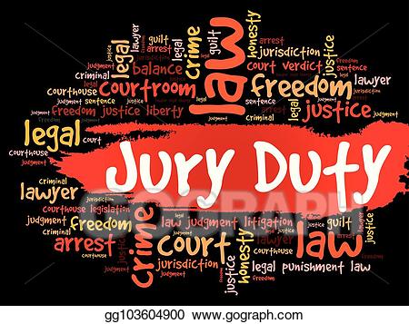 Eps vector jury duty. Criminal clipart court clerk