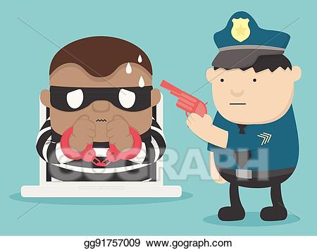 criminal clipart cybe attack