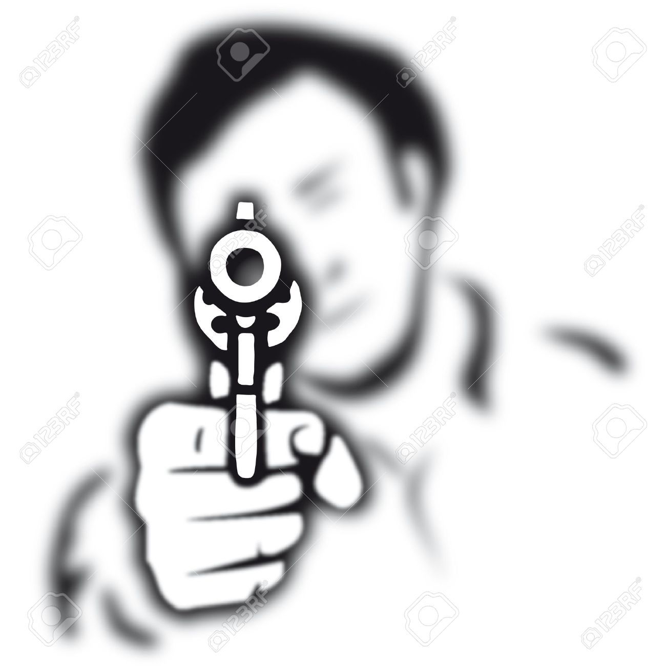 murder clipart black and white
