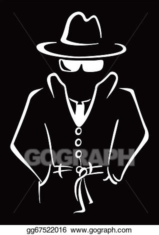 criminal clipart mysterious person