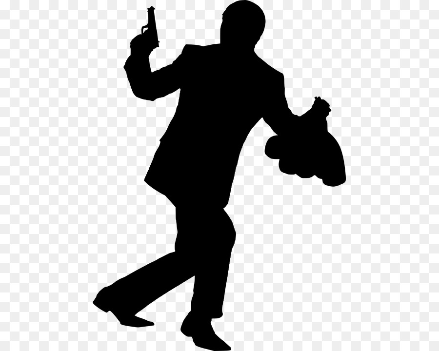 Bank cartoon silhouette graphics. Criminal clipart theft crime