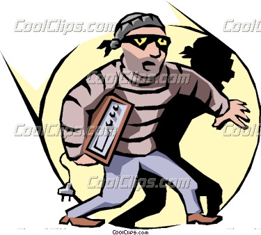 Criminal clipart theif. Thief vector clip art